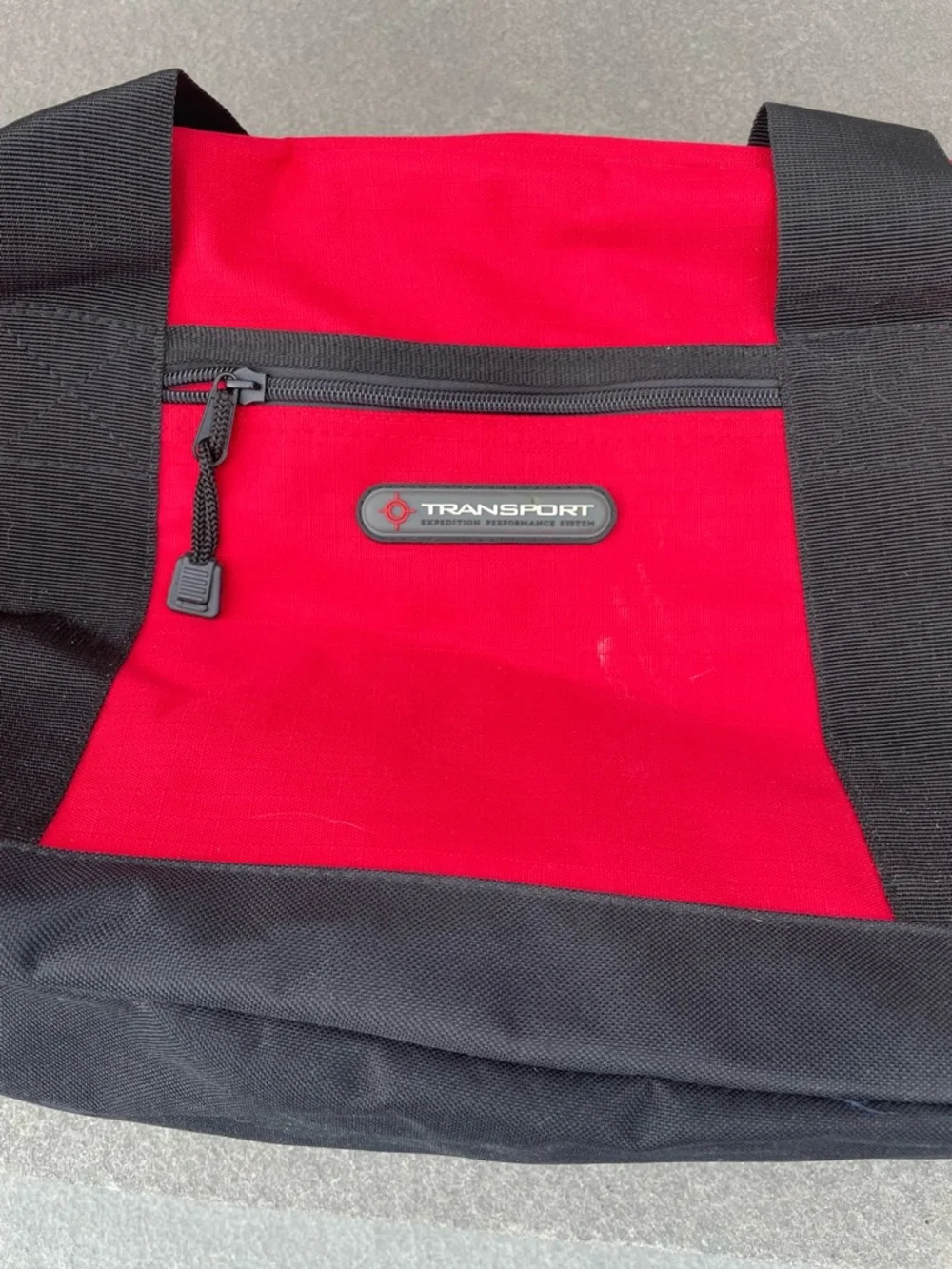 Red and Black Travel Duffel Bag - Unknown Brand